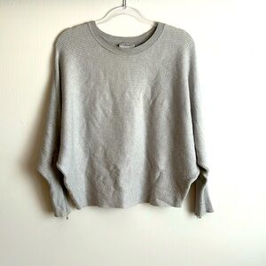 Carmen Marc Valvo - Soft Gray Batwing Sweater